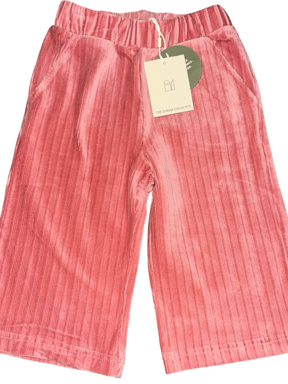 The Sunday Collective Pink Corduroy Ribbed Kids Pants